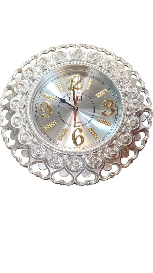 Antique Silver Large Clock