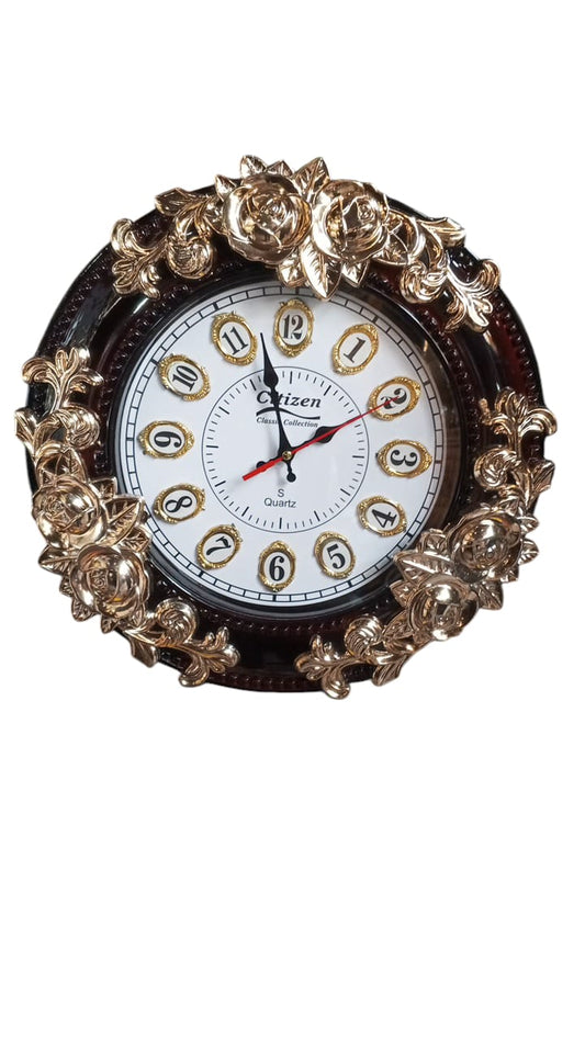 Brown Gold Citizen Wall Clock